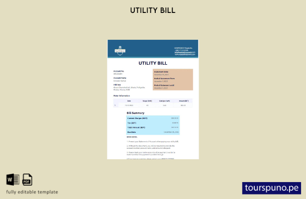 listo para imprimir plantilla de word   factura de servicios públicos de energ 1